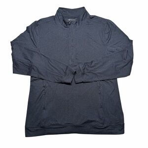 7 Diamonds Core Performance 1/4 Zip Pullover Mens Medium Navy Blue Lightweight